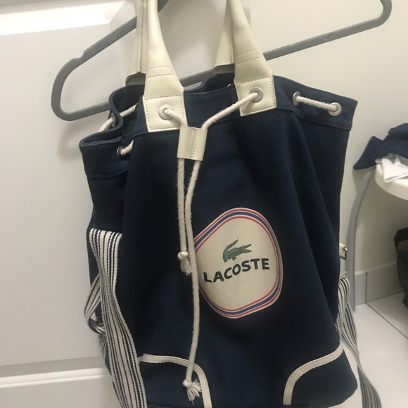 Vintage Lacoste canvas and Leather bag - Picture 5 of 12